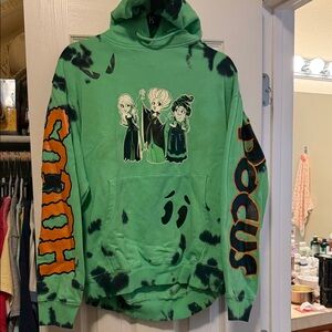 Disney Hocus Pocus Hoodie with Tie-Dye Accents 👻 🧙🏼‍♀️
